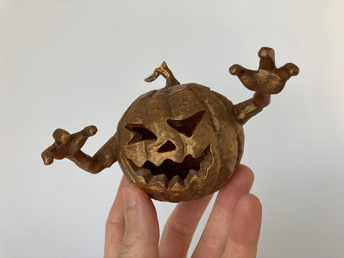 Halloween Pumpkin 3D Printed Home Decor Handmade